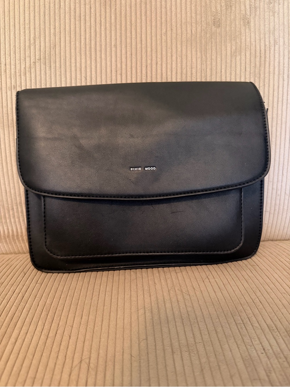 Pixie Mood Black Vegan Leather Crossbody